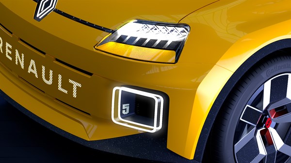 Signature lumineuse avant Renault 5 Electrique E-tech 40kWh 95hp